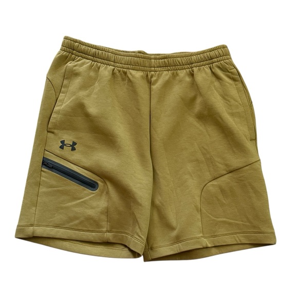 Under Armour Unstoppable Fleece Men's Olive Athletic Shorts Size XL New with Tag - Picture 2 of 7